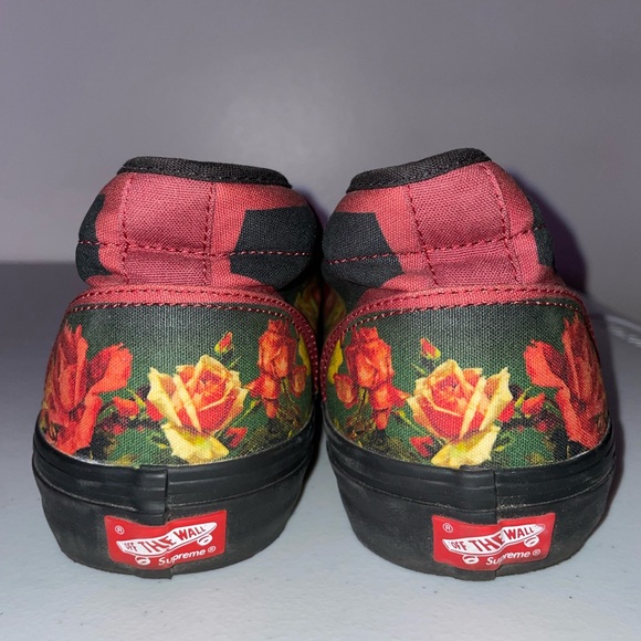 Supreme Vans Jean Paul Gaultier Floral Chukka Pro Cardinal Shoes Size 10 - Picture 11 of 12